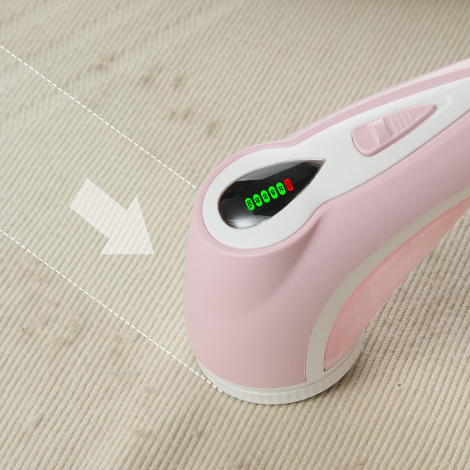 Portable Fabric Shaver Fuzz Remover 2 Speed, Lint Shaver For Clothing Rechargeable, 4 Replaceable Stainless Steel Blades & Lint Rollers, Digital Battery Display