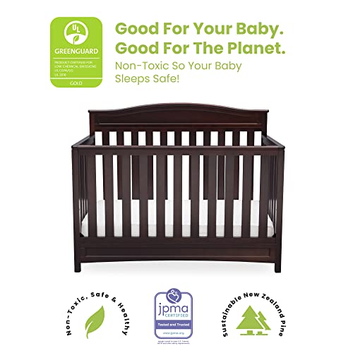 Delta Children Emery 4-in-1 Convertible Baby Crib - Greenguard Gold Certified, White