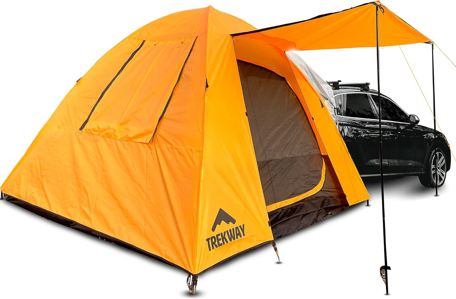 Trekway SUV Waterproof Instant Camping Tent w/Attachment | 9' x 9' | Sleeps Up to 7 People | 4Runner, Outback, Forester, Rav4 | Crossover, Minivans & Other Vehicles
