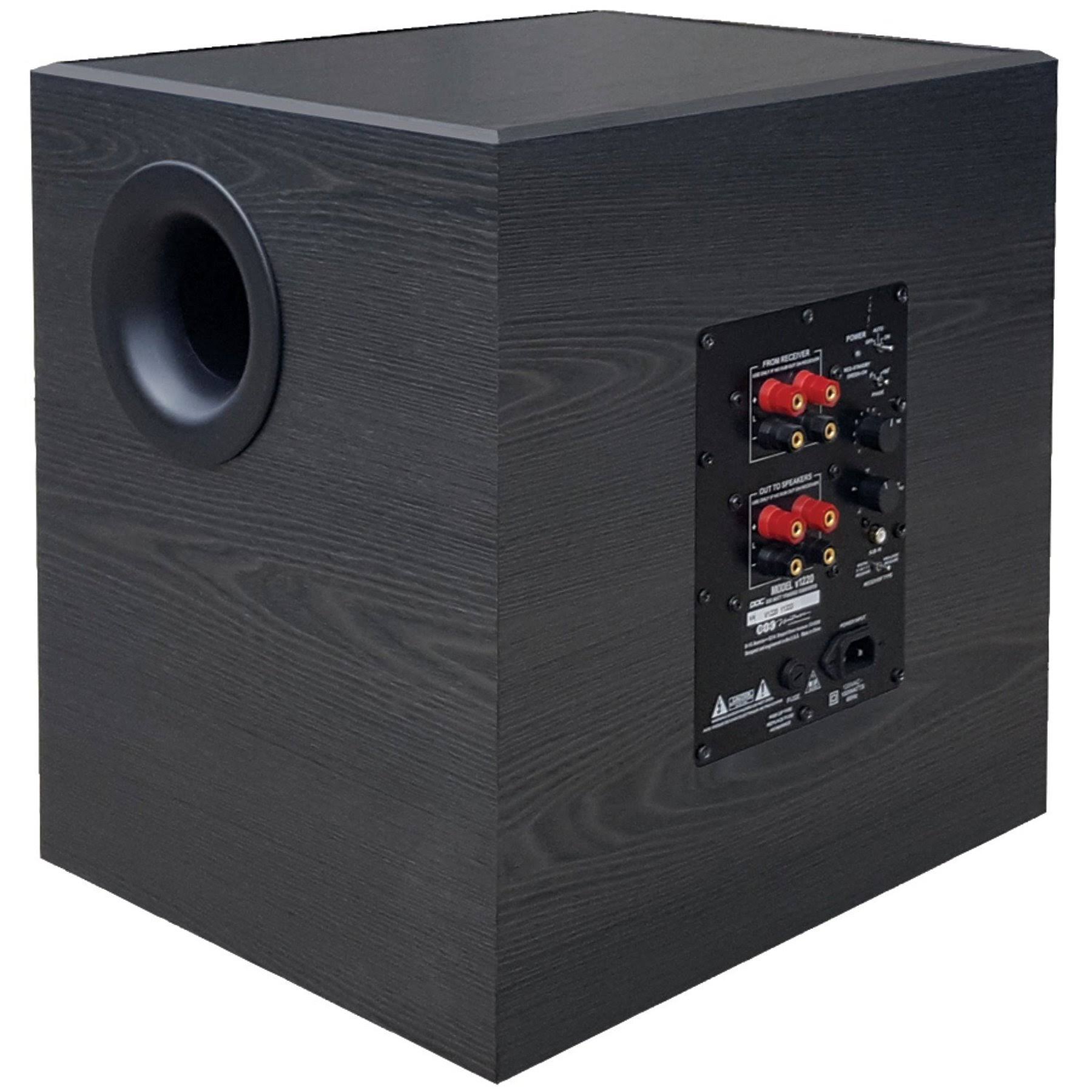 BIC America Venturi V1220 Subwoofer - 12x22 - Black