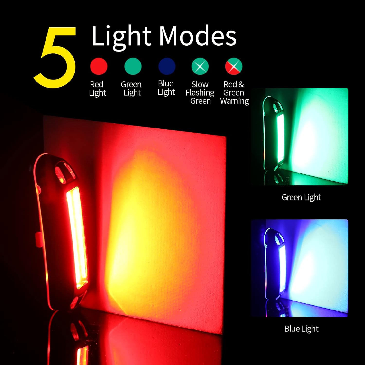 Bike Tail Light,Rechargeable LED Bike Rear Lights, Waterproof Shockproof Bike Back Light for Night Riding, Cycling Flashlight Safety Reflectors Accessories,Fits Adult, Kids MTB