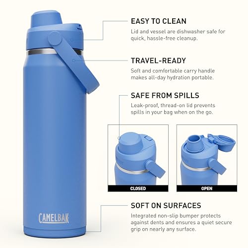 CamelBak Thrive Chug Insulated Stainless Steel Water Bottle Sky Blue, 32oz