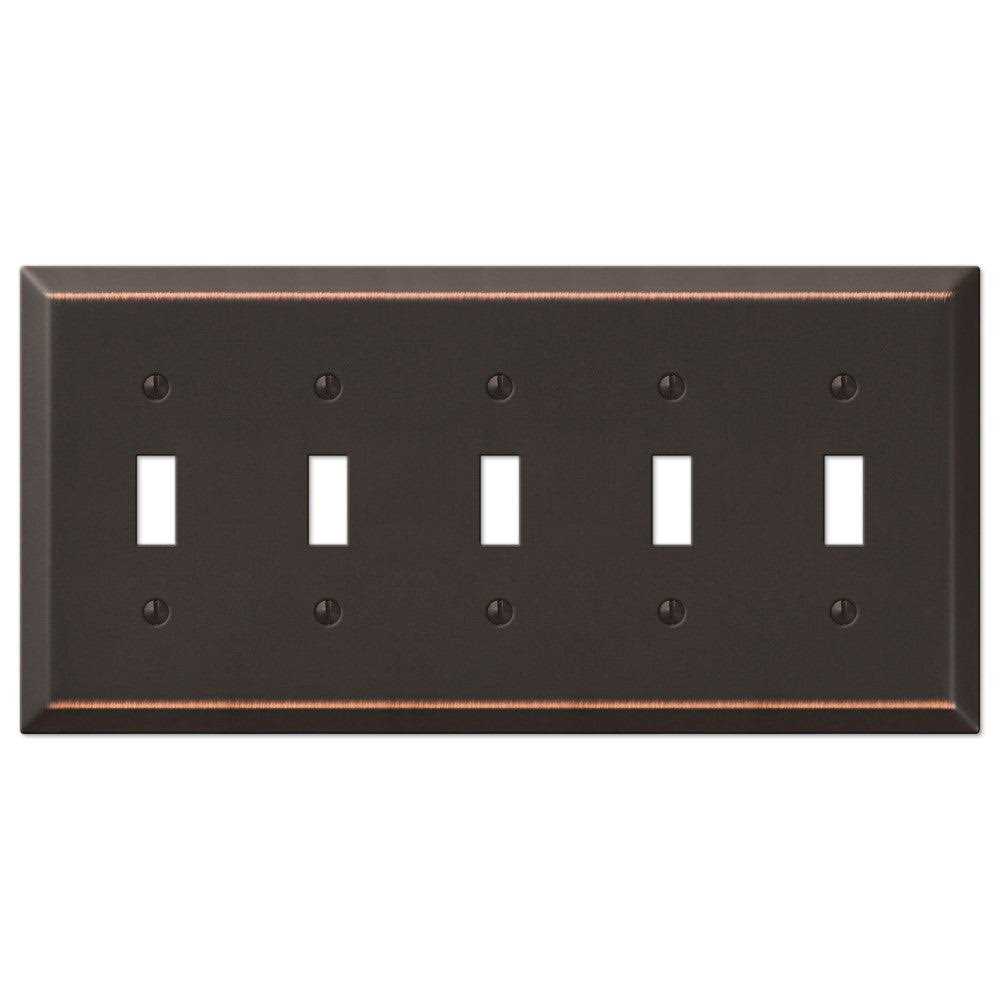 Amerelle 163t5db Century Wallplate 5 Toggle - Shop Hardware Tools Online Store
