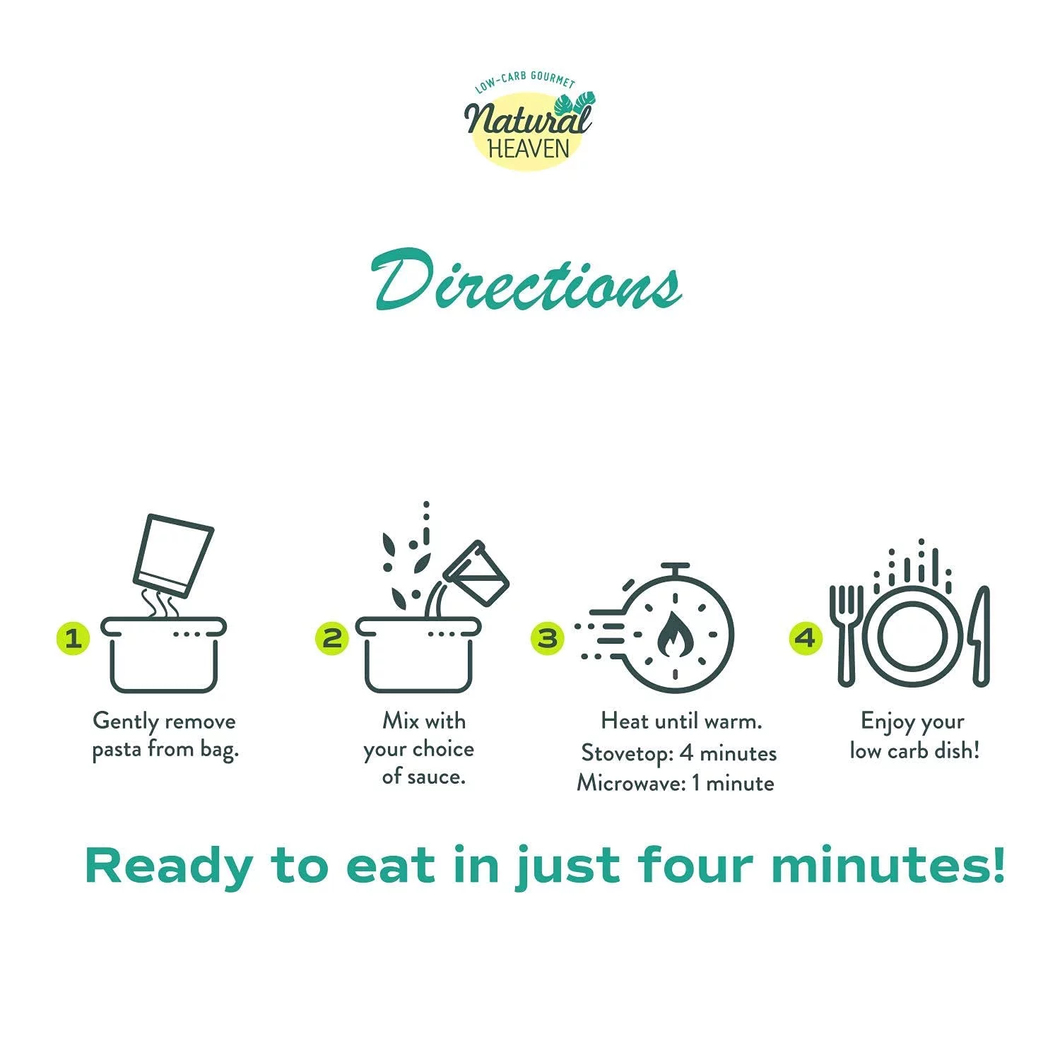 Natural Heaven, Hearts of Palm, Spaghetti, 9 oz | Pack of 6