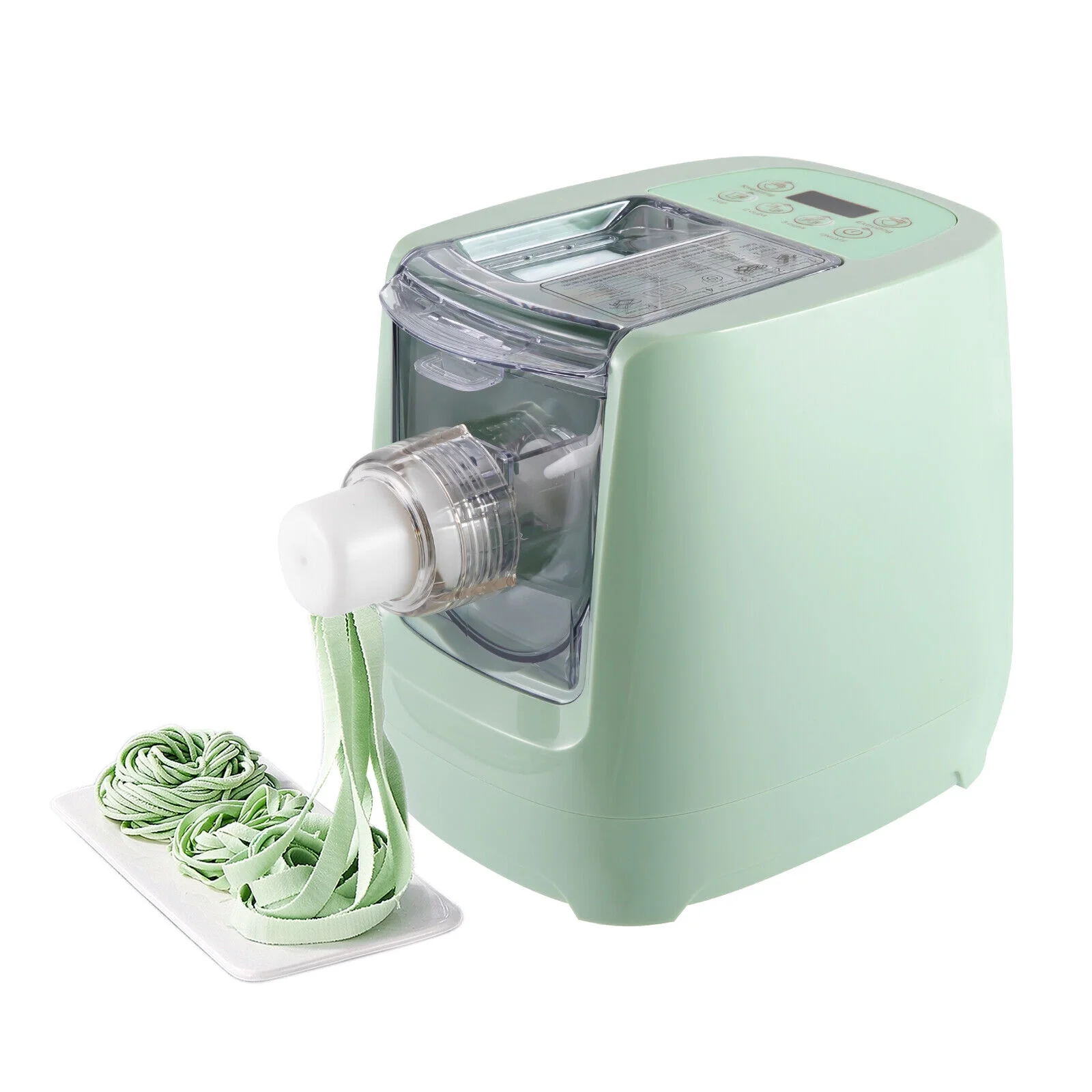 Miumaeov 13-Mode Automatic Noodle Maker Electric Pasta Lasagna Dumpling Skin Making Machine Green