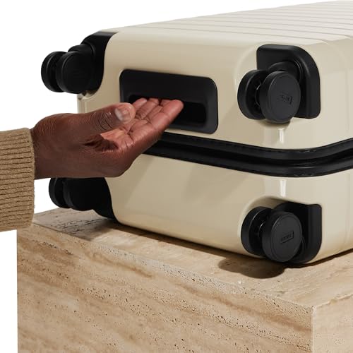 Away Bigger Carry-On Luggage, Lightweight Hardside Large Suitcase with Spinner Wheels, TSA Lock, Airline Approved, Navy Blue