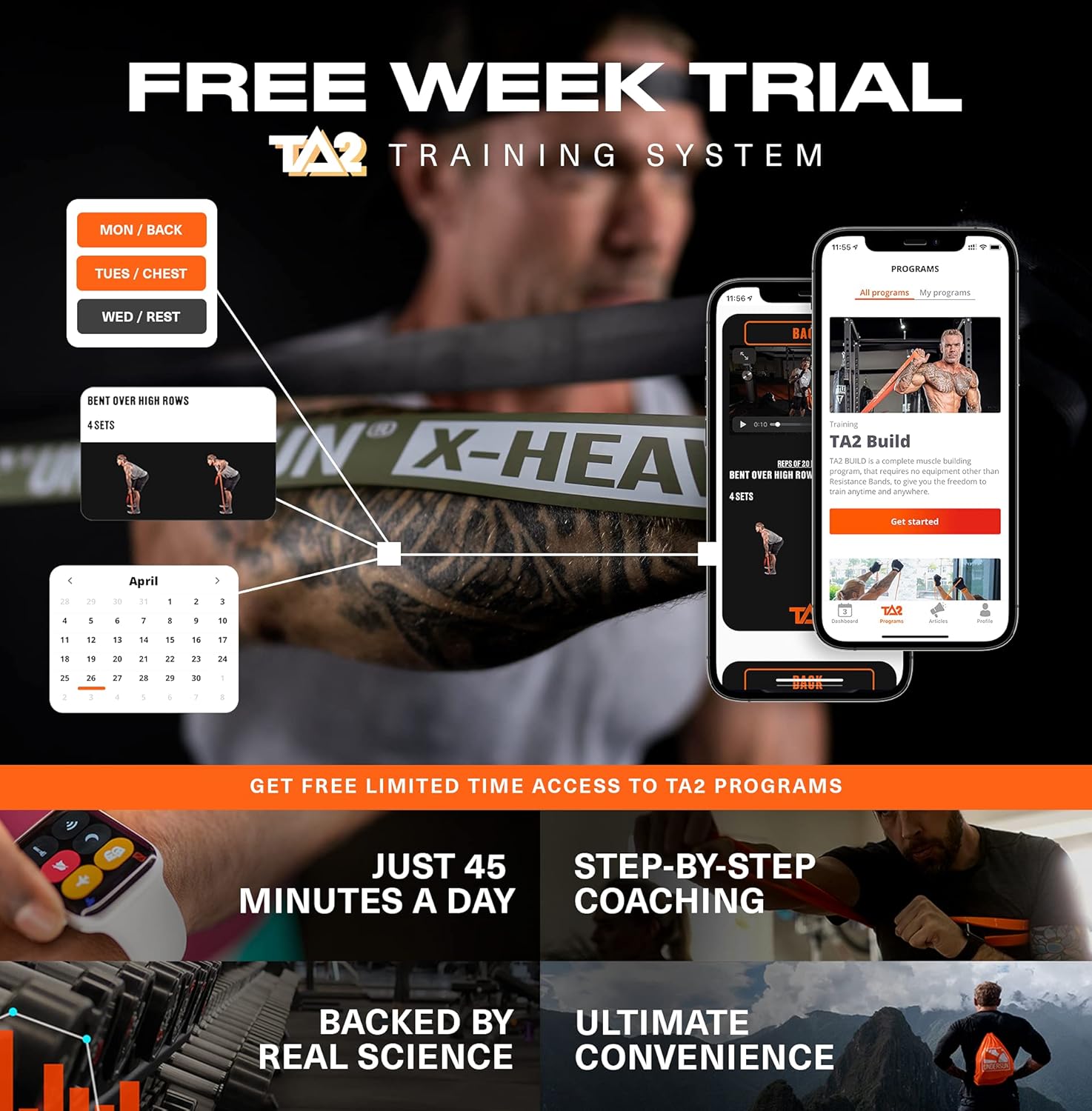 Undersun Pull Up Resistance Workout Band Set with 5 Assistance Exercise Bands for Men & Women Heavy Duty in Camo (X-Light, Light, Medium, Heavy and X-Heavy)