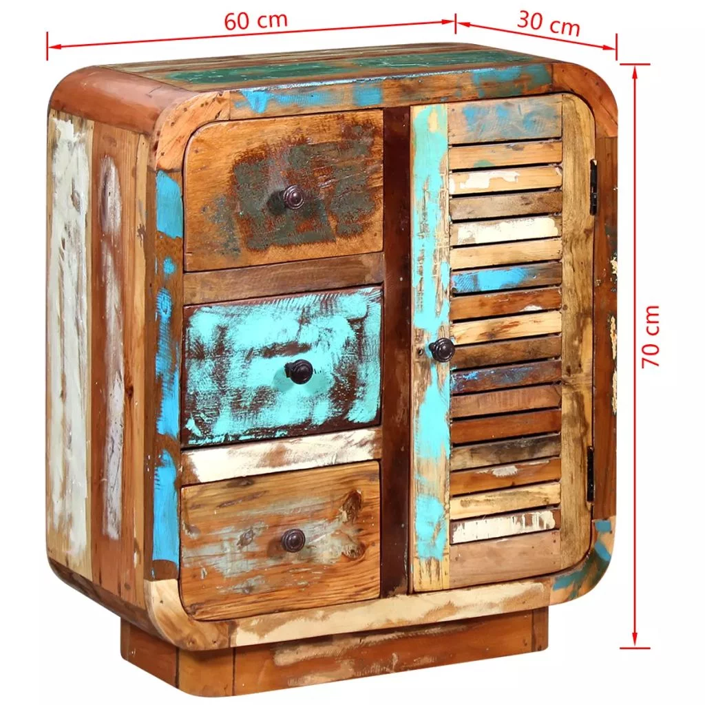 Festnight Sideboard Solid Reclaimed Wood