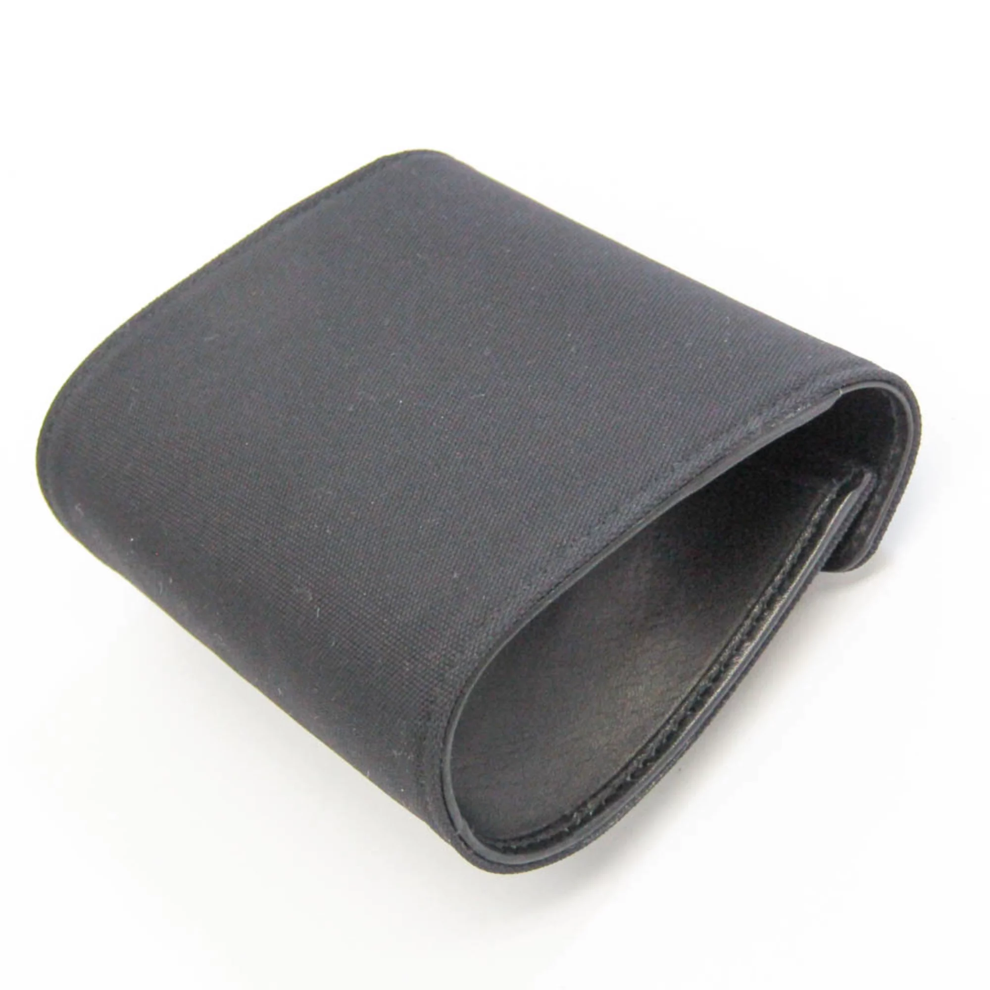 Pre-Owned Salvatore Ferragamo With Key Ring 22 8093 Women's Leather,Canvas Pouch Black (Good)