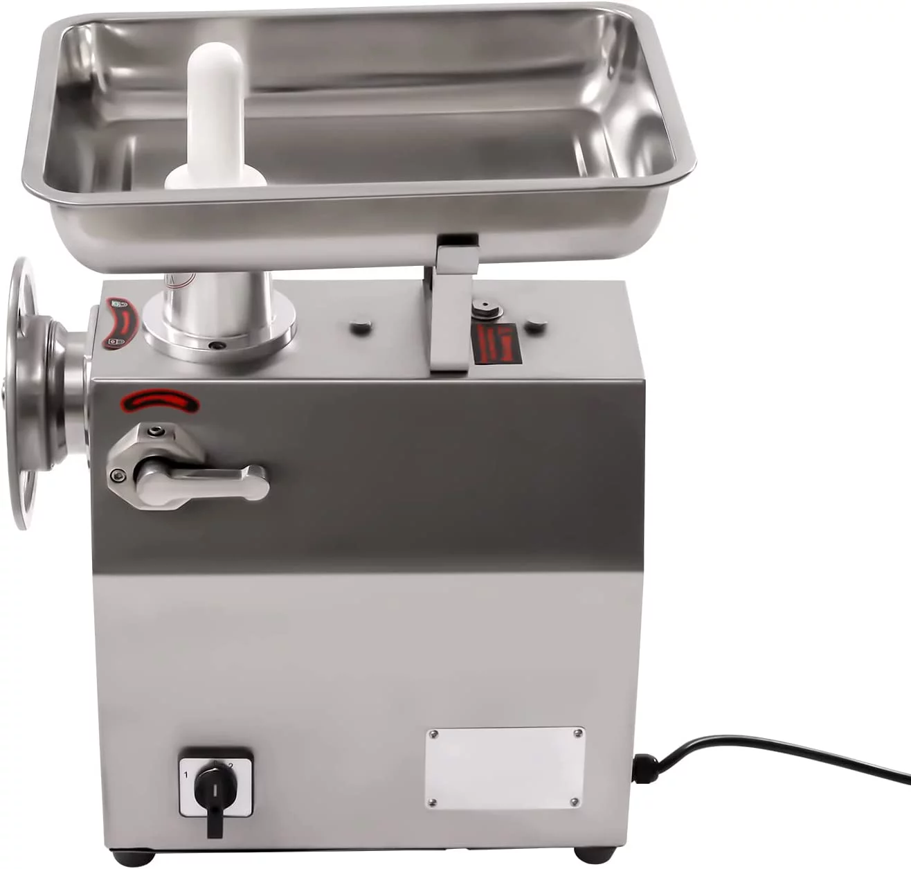 Miumaeov 110V Commercial Electric Meat Grinder Stainless Steel 1100W Counter Top 550lbs/h