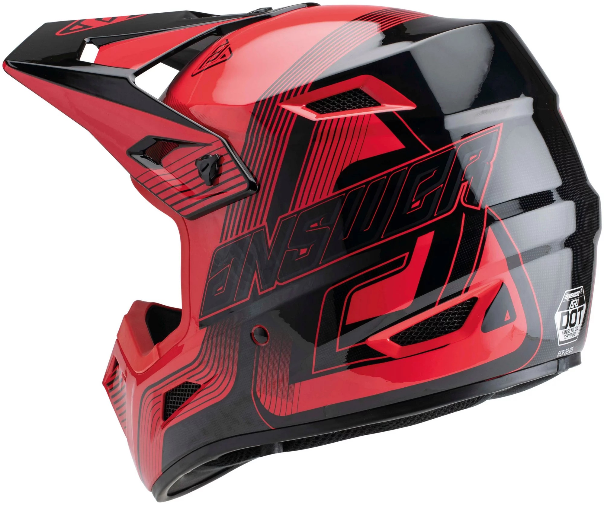 Answer AR1 Vendetta MX Offroad Helmet Red/Black SM