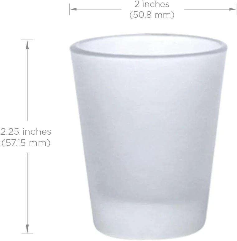 Shot Glasses Sets Clear With Heavy Base - Frosted Clear 1.5 Oz Shot Glass Set Of 12 All-Purpose BPA-Free Food Grade Restaurants, Café, Inn, Hotels, Bars Shot Glass (12)