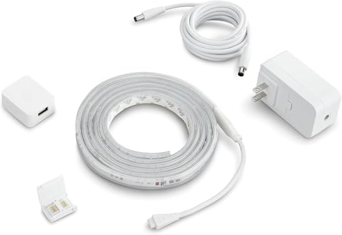Philips Hue Bluetooth Smart Lightstrip Plus 1m/3ft Extension (No Plug), (Voice Compatible with Amazon Alexa, Apple Homekit and Google Home), White