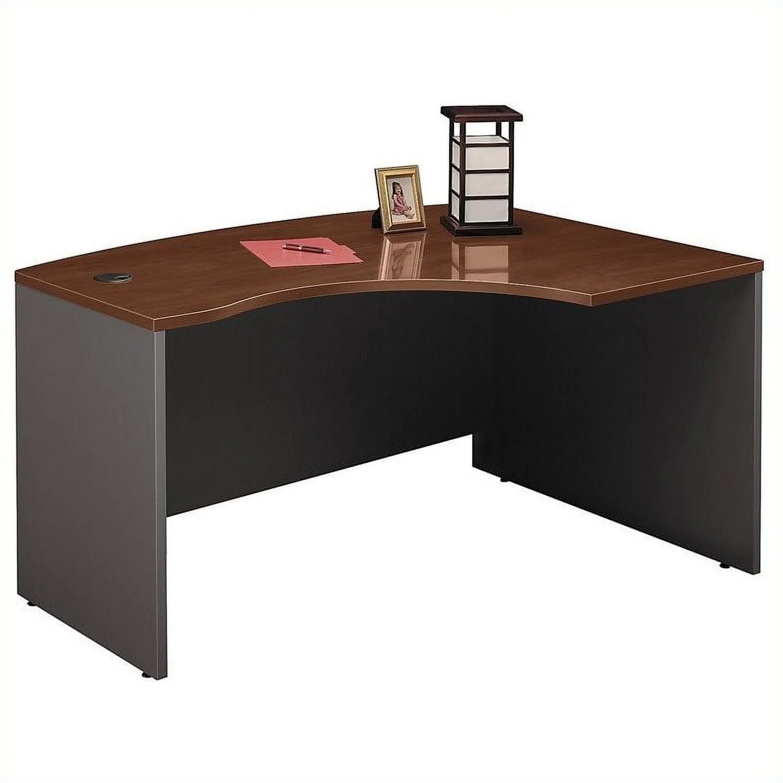 Scranton & Co 60 x 43 RH L Bow Desk in Hansen Cherry