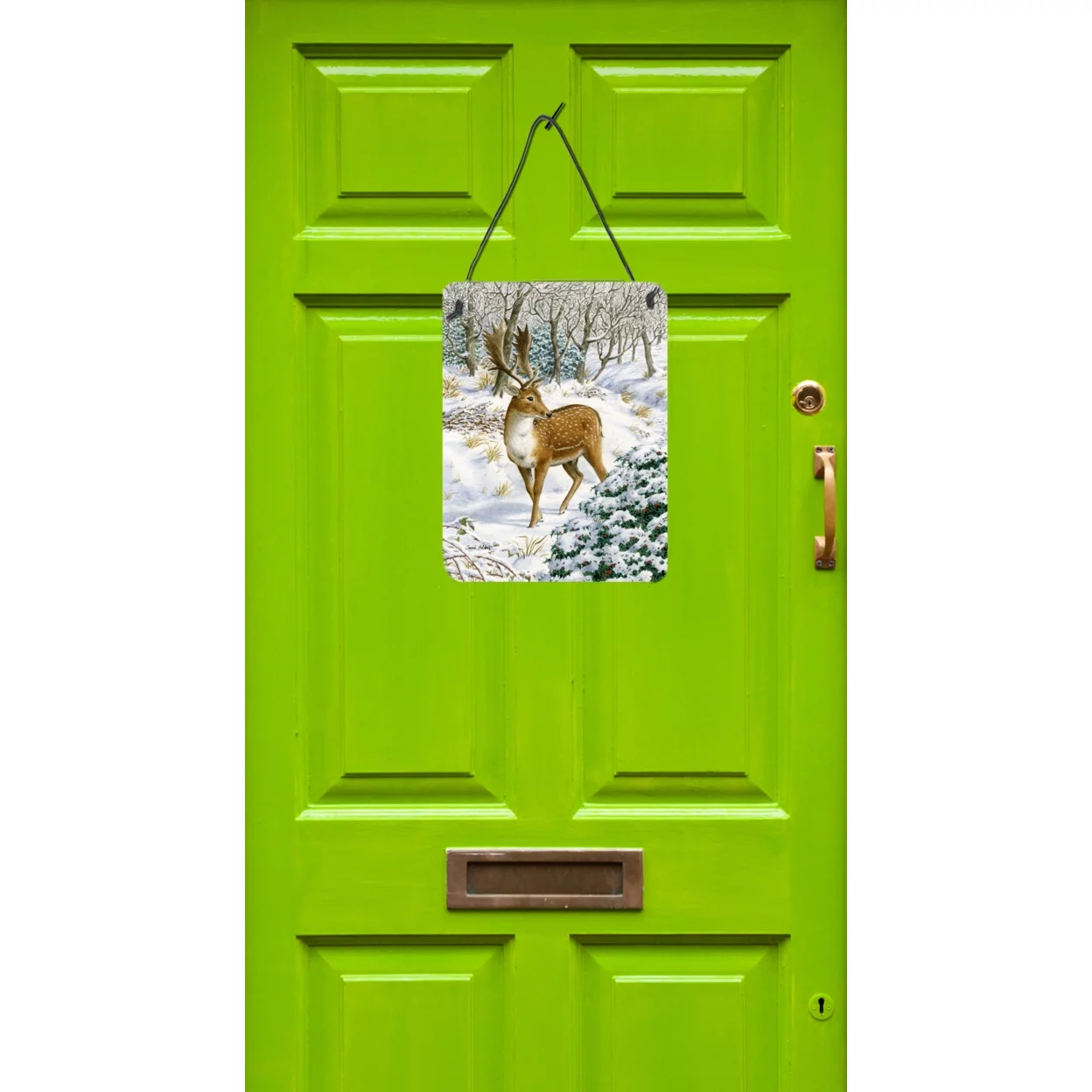 Carolines Treasures ASA2006DS1216 Fallow Buck Deer Wall or Door Hanging Prints, 12x16, multicolor