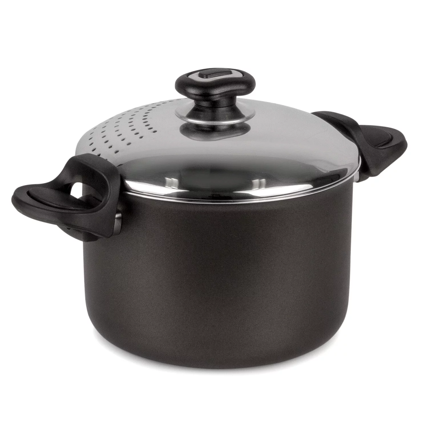 Aluminum Deep Stock Pot Onyx Non-Stick Deep Casserole pot Spagetti Pan 4.2-qt. (4 L) Soup Pot Deep Casserole Cooking Pot Cookware