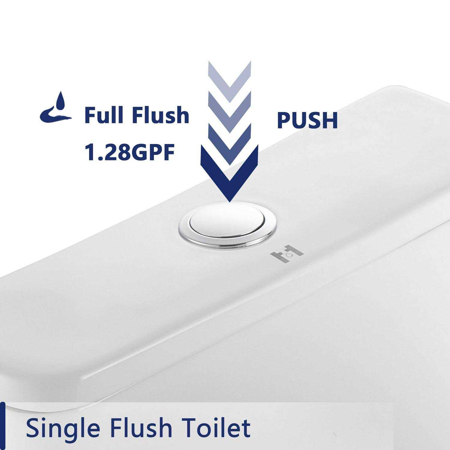 DeerValley DV-1F52807 Symmetry 1.28 GPF Elongated One-Piece Toilet