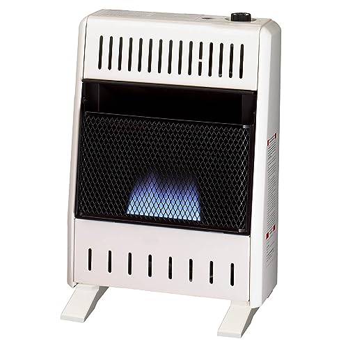 ProCom Heating Liquid Propane Ventless Blue Flame Heater With Base Feet - 30,000 BTU, Manual Control - Model# ML300HBA-B