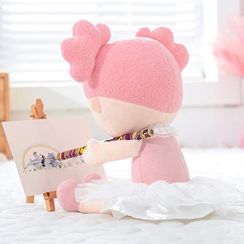 Gloveleya Baby Girl Gift First Baby Doll Plush Doll Print Sunflowers