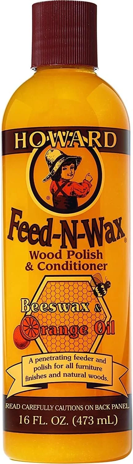 Howard Products FW0016 Wood Polish & Conditioner, 16 oz, orange, 16 Fl Oz 2