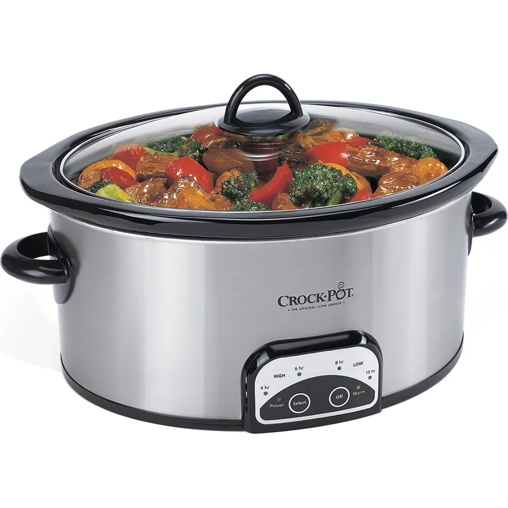 Crock-Pot Smart Pot 6 Quart Slow Cooker, Brushed Stainless Steel