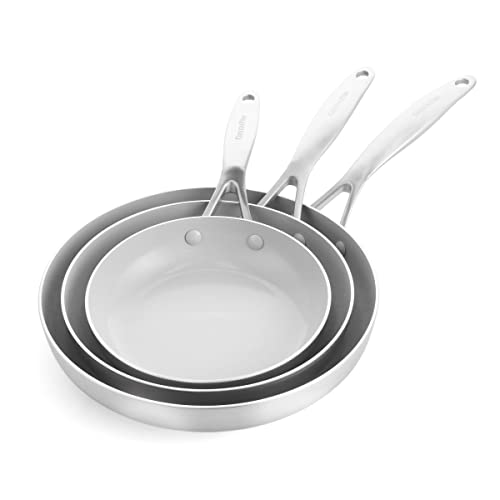 GreenPan Venice Pro Tri-Ply Stainless Steel Healthy Ceramic Nonstick 10