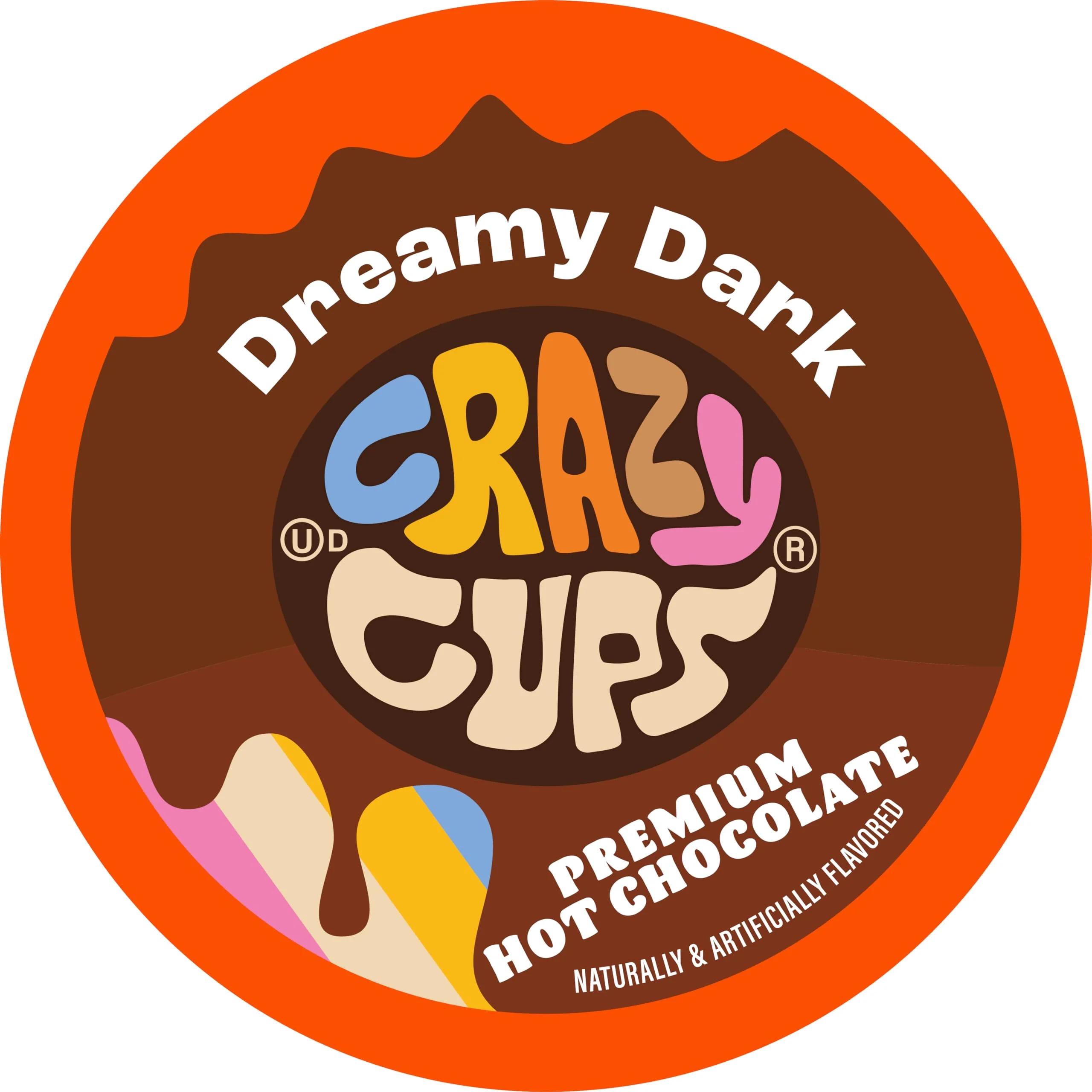 Crazy Cups Dreamy Dark Chocolate Hot Chocolate Pods for Keurig K Cups Brewers, Single Serve Dark Hot Cocoa Pods, 22 Count