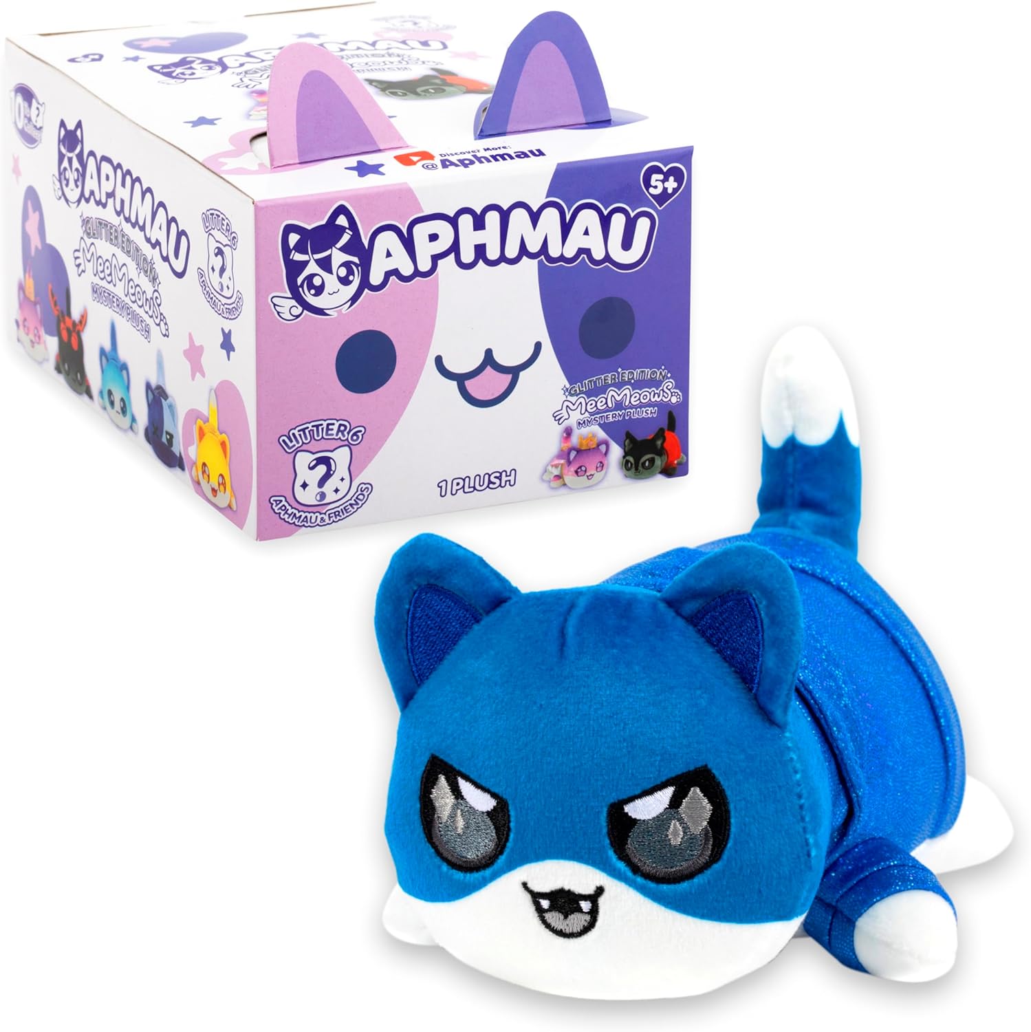 Aphmau 6” MeeMeow Mystery Plush – Series 6; YouTube Gaming Channel, Blind Box, 1 of 8 Possible, Friends MeeMeows, Official Merch