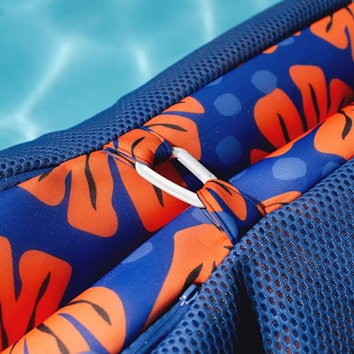 Big Joe Noodle Sling, No Inflation Needed, Pool Float with Armrests, Quick Draining Fabric, Cup Holder