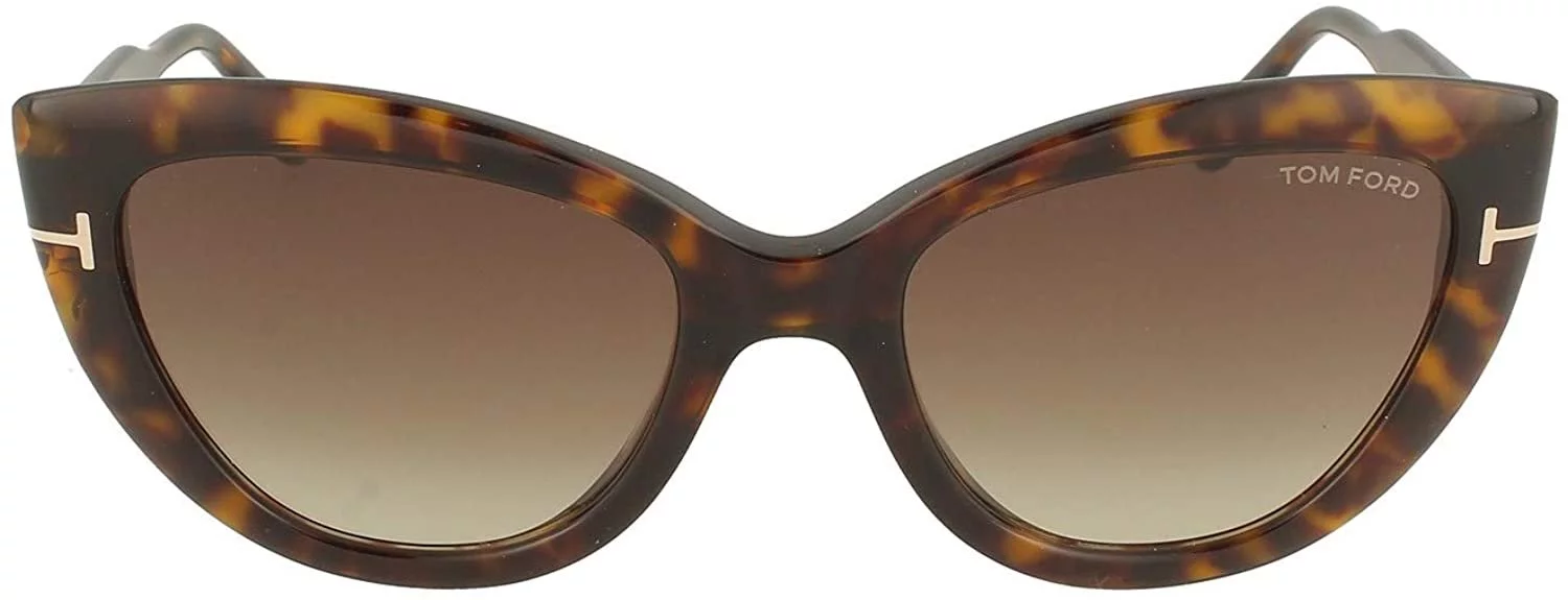 Tom Ford FT0762 52K Dark Havana FT0762 Cats Eyes Sunglasses Lens Category 3 Siz