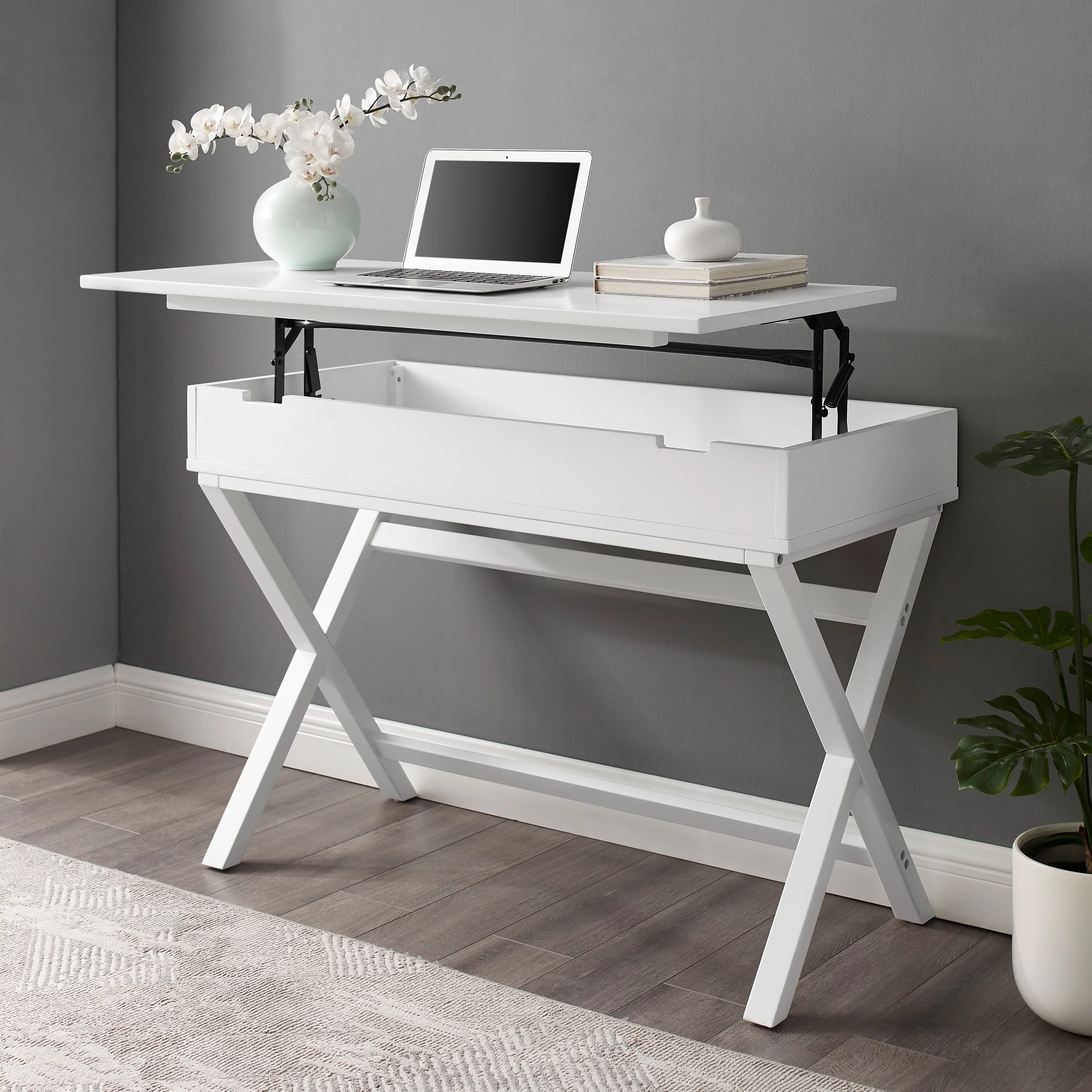 Linon Poppy Lift Top Desk White