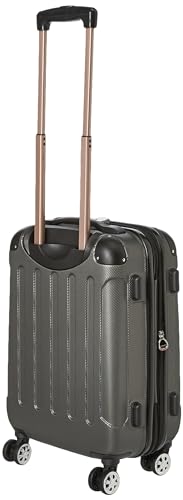 Rockland London Hardside Expandable Luggage with Spinner Wheels, Pink, Carry-On 20-Inch