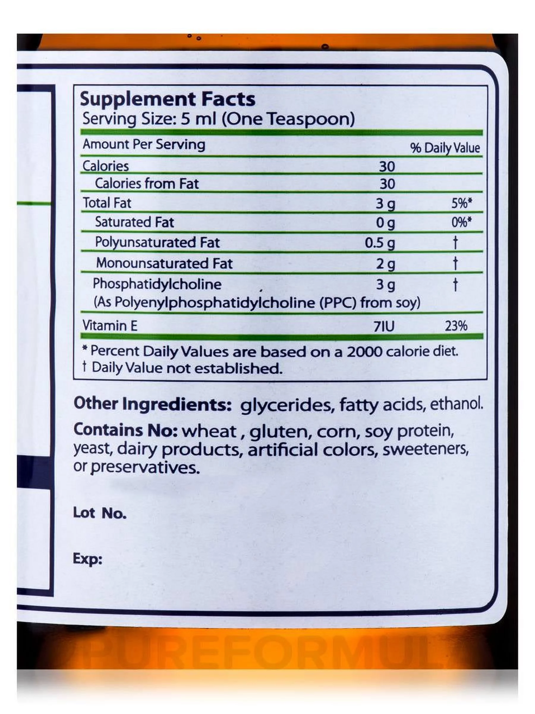 Nutrasal PhosChol PhosChol PPC 3000mg 8oz PHOS5 ASD ME