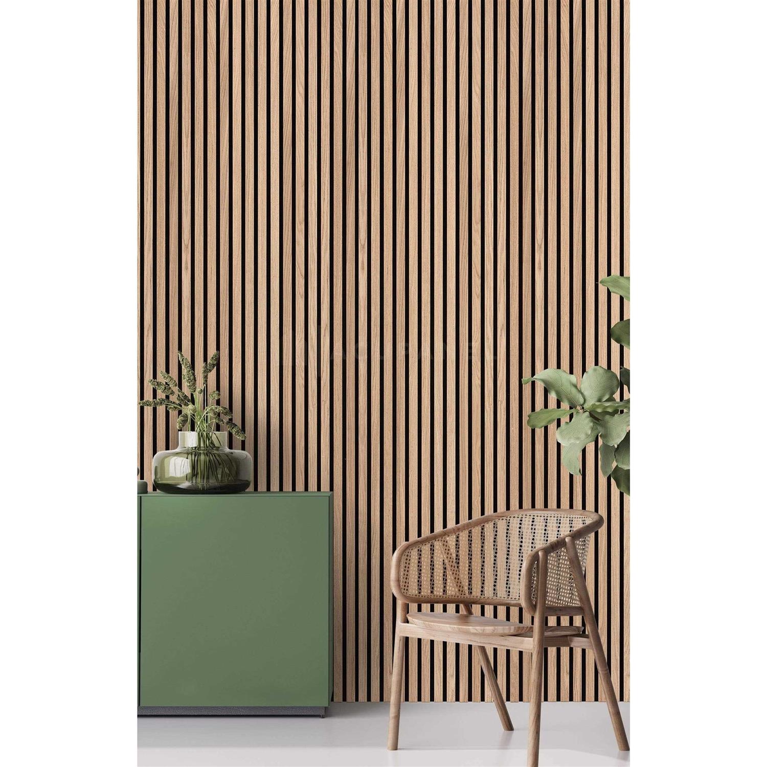 Slatpanel Oak Acoustic Slat Wood Wall Panels