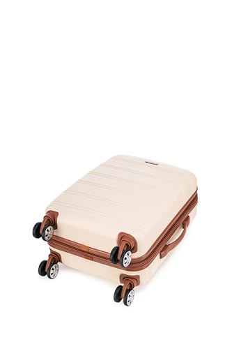 Rockland Melbourne Hardside Expandable Luggage with Spinner Wheels, 2TONENAVY, 2 Piece (20/28)