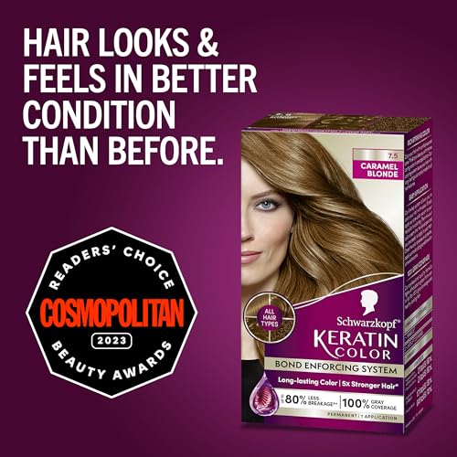 Schwarzkopf Keratin Blonde Hair Dye Platinum Blonde 001, Ultra Lightening Kit, 1 Application - Hair Bleach Enriched with Keratin, Lightens up to 9 Levels and Protects Hair from Breakage**