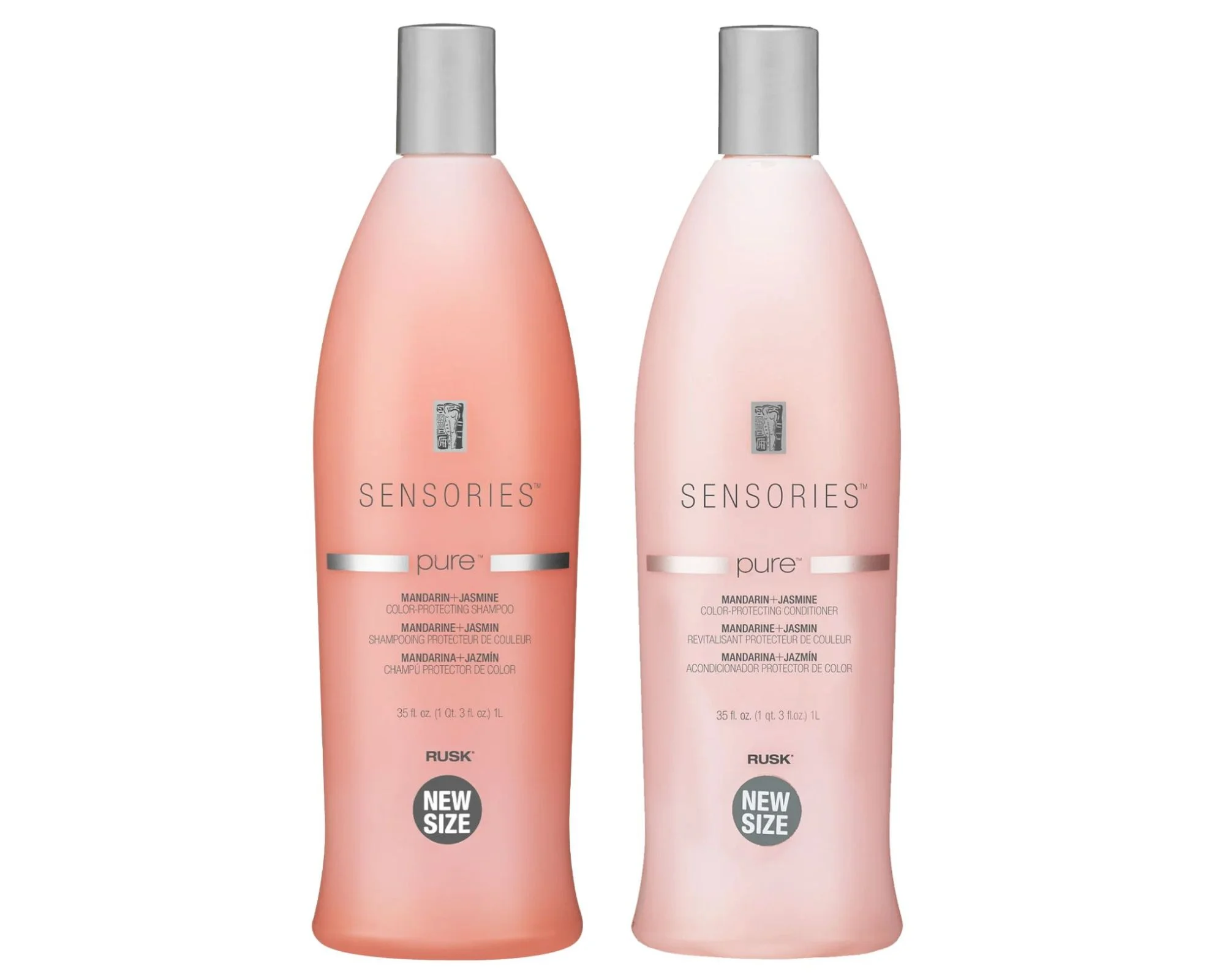 RUSK Sensories Pure Conditioner and Shampoo 35oz - Mandarin&Jasmine ( Combo Pack )