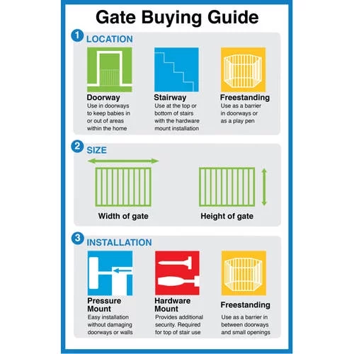 Regalo Easy Step® Extra Tall Walk Thru Baby Gate, Age Group 6 to 24 Months