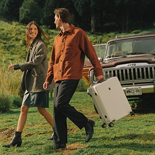 LEVEL8 Hard Shell Carry on Luggage Airline Approved, Carry-on Suitcases with Wheels, Lightweight Luminous Textured Hardside Travel Bag with Tsa Lock, 20 Inch, Black