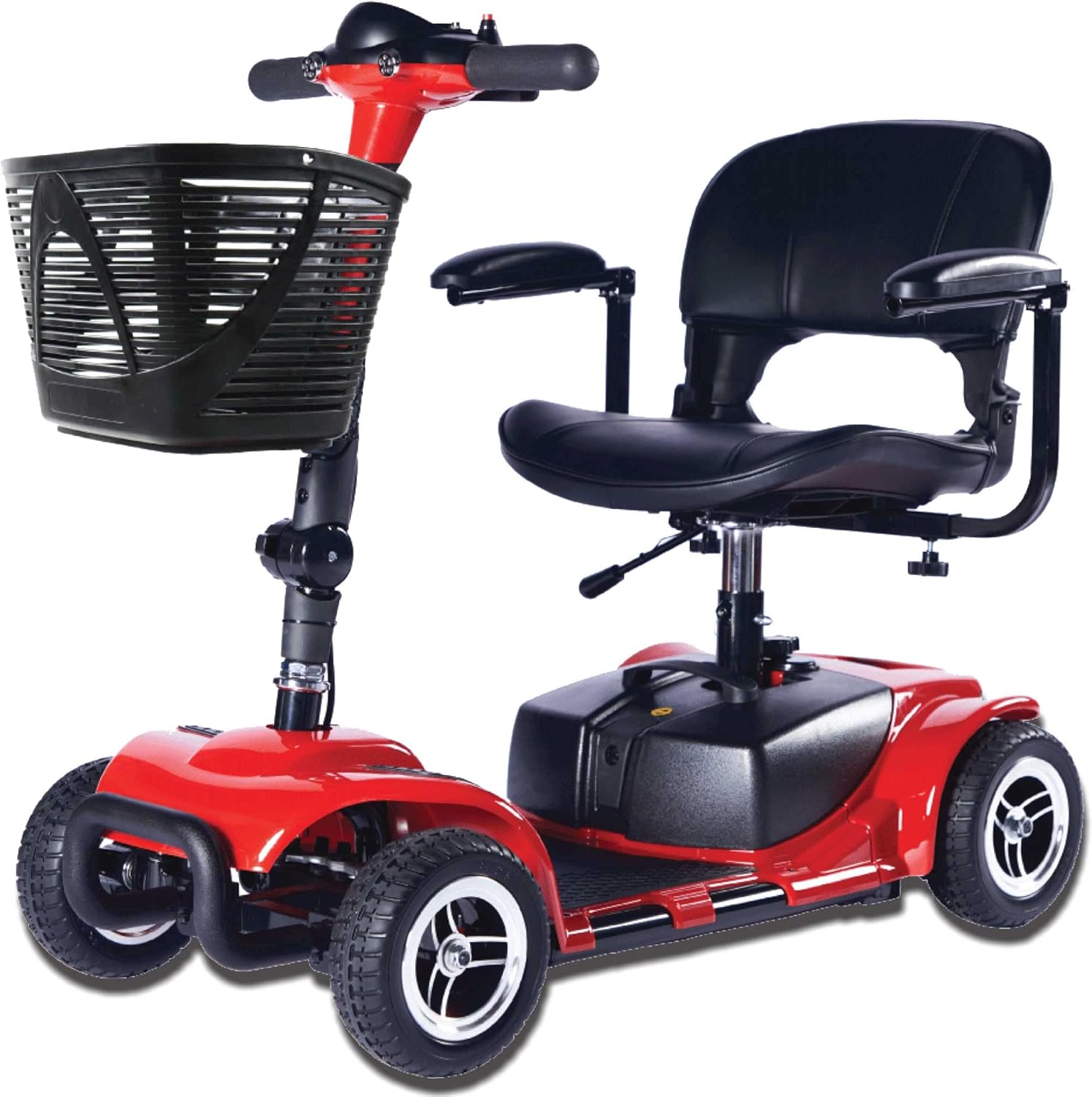 Zip'r Roo 4-Wheel Scooter - Portable Folding Mobility Scooter - Power Electric Mobility Scooters for Seniors, Adults, Handicapped, Elderly - Foldable Travel Wheelchair - Range Extended Battery