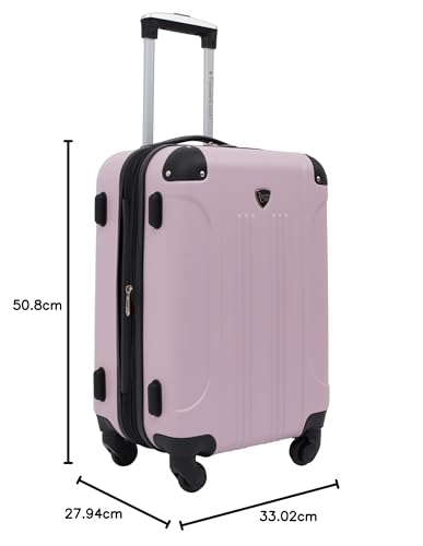 Travelers Club Chicago Hardside Expandable Spinner Luggage, Teal, 20