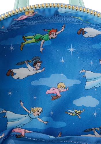 Loungefly Disney Peter Pan You Can Fly Glow Double Strap Shoulder Bag