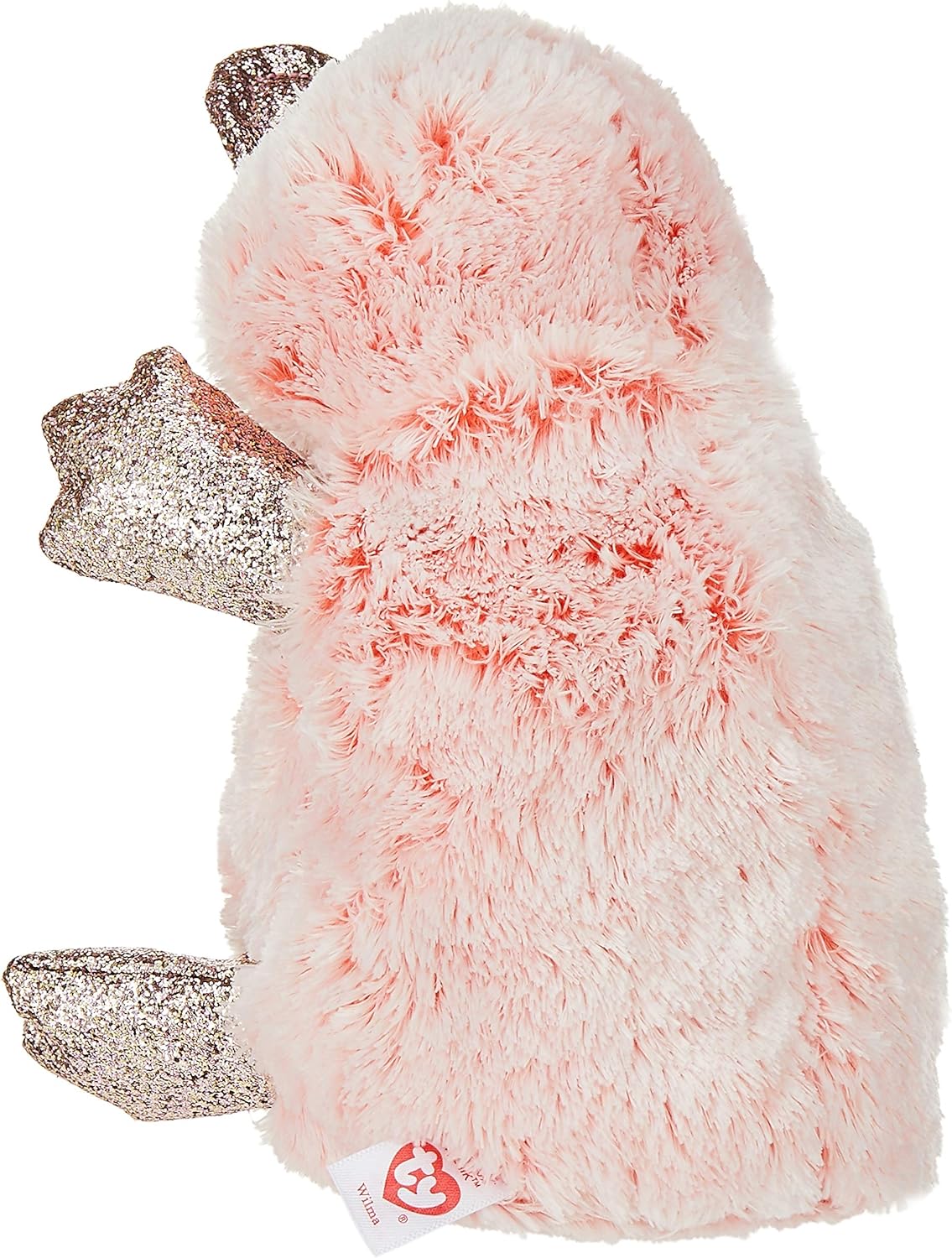 TY 1607-36217 Wilma Pink Platypus-Beanie BOOS, Multicolored, 15 cm