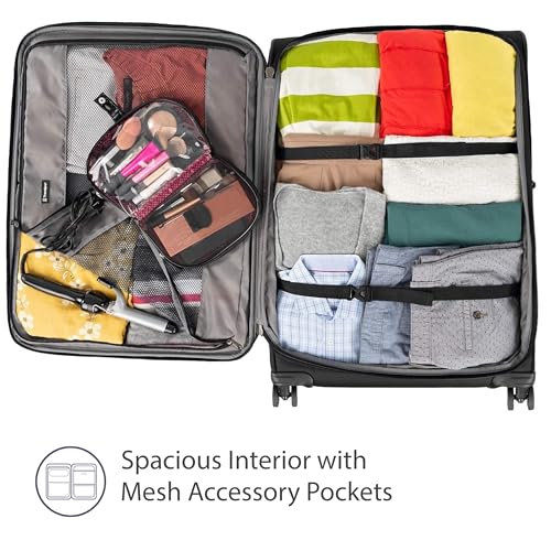 Travelpro Tourlite Softside 2-Piece Set, Expandable Luggage with 4 Spinner Wheels, Lightweight Suitcase, 21