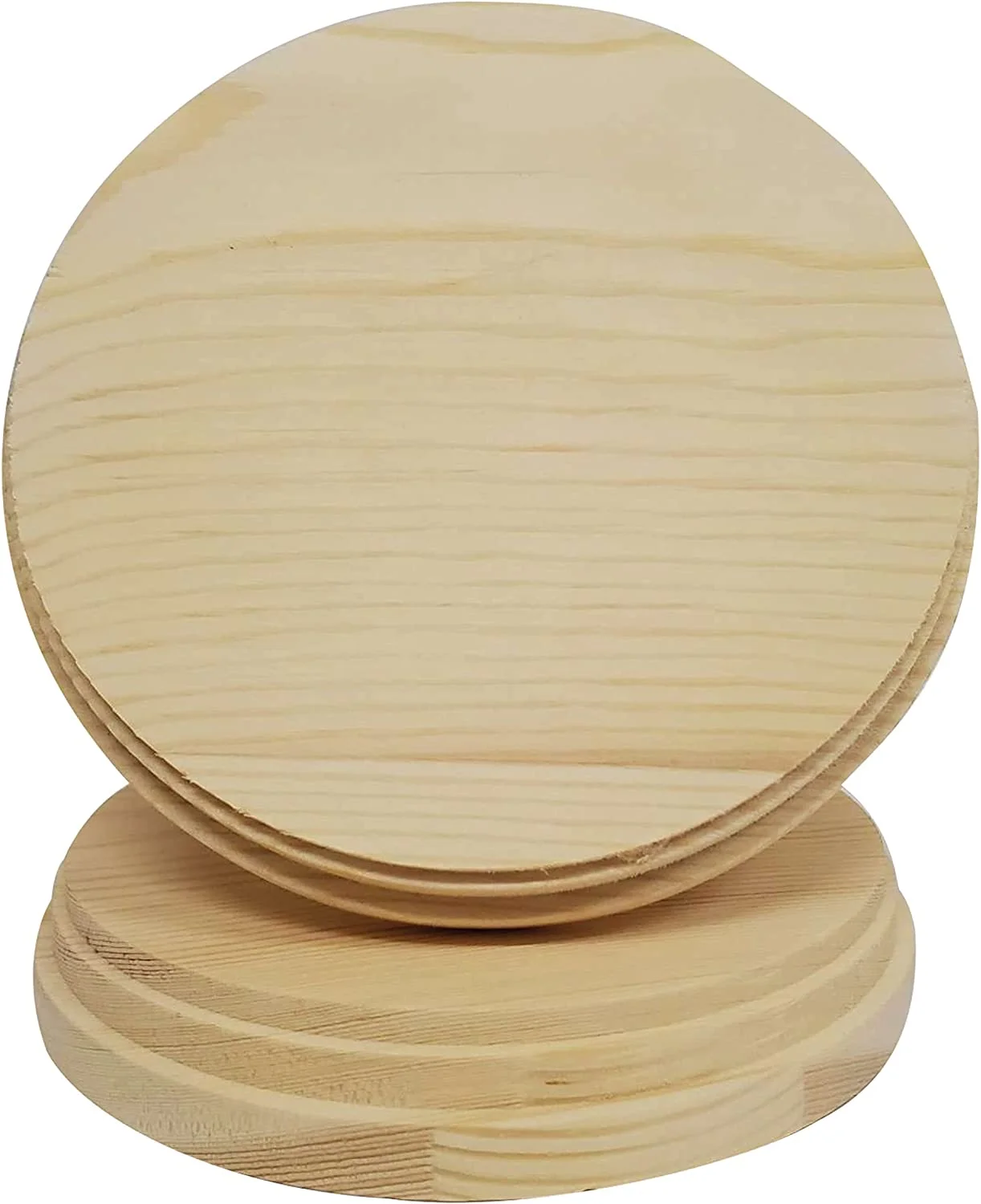 Round Wooden Plaques for Crafts, Natural Pine Unfinished Wood Plaque, Great Wood Base for DIY Craft Projects & Home Decoration - 5