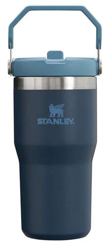 Stanley IceFlow Flip Straw Tumbler with Handle 30 oz | Twist On Lid and Flip Up Straw | Leak Resistant Water Bottle | Insulated Stainless Steel |BPA-Free | Lilac