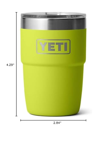 YETI Rambler 8 oz Stackable Cup, Stainless Steel, Vacuum Insulated Espresso Cup with MagSlider Lid