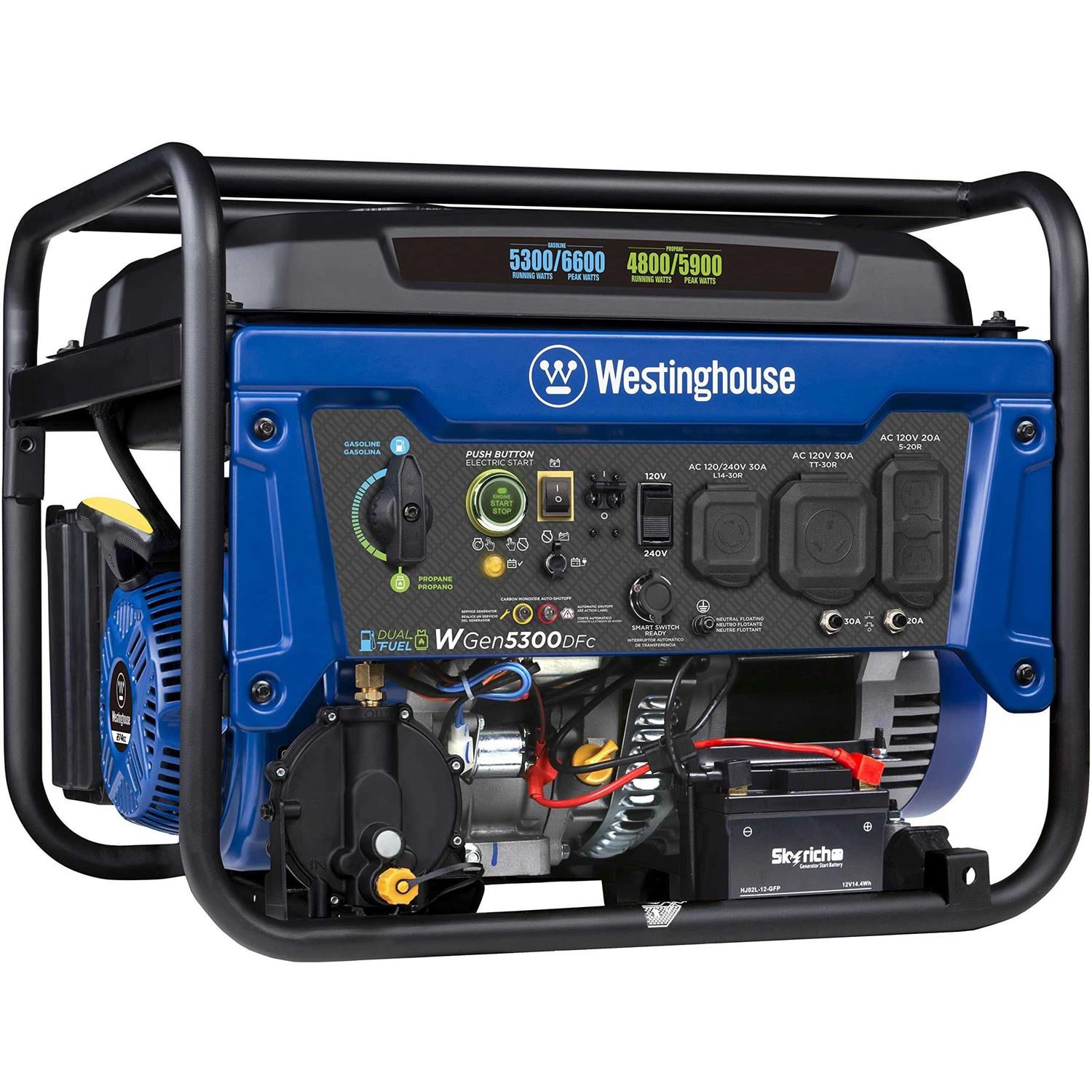 Westinghouse 6600 Watt Dual Fuel Home Backup Portable Generator - Shop Hardware Tools Online Store