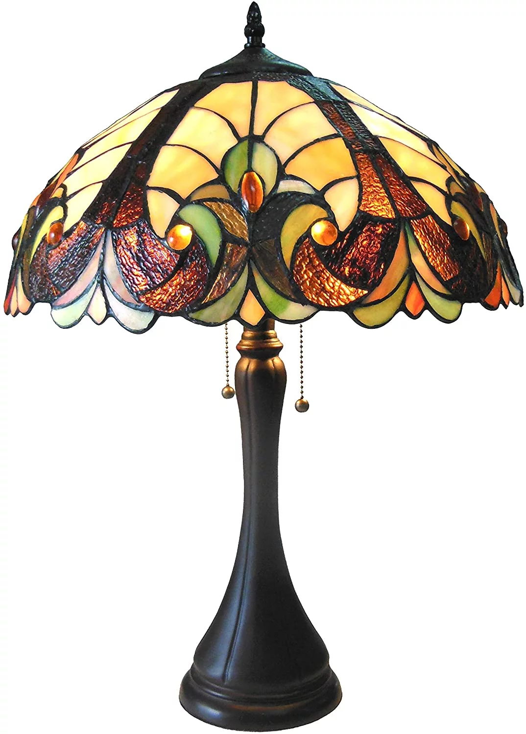 RADIANCE Goods Tiffany-Style 2 Light Victorian Table Lamp 16