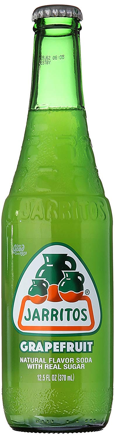 Jarritos Mexican Soft Soda Drink, Grapefruit, Mandarin, Lime - Variety Pack, 12.5oz Glass Bottle (Pack of 6, Total of 75 Fl Oz)